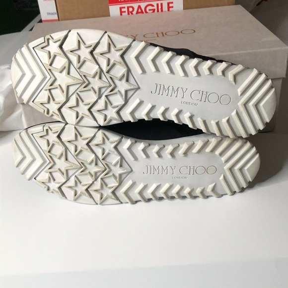 Jimmy Choo Black Slip-On Mens Sneakers Size 9.5 - Picture 6 of 9